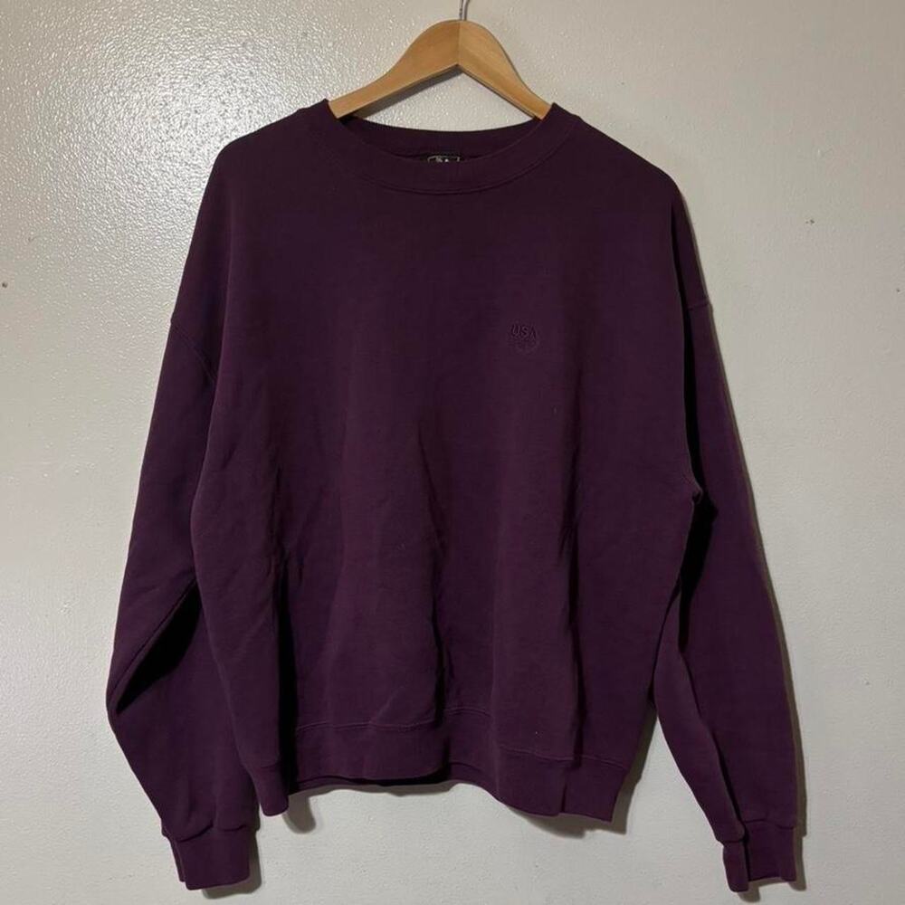 Vintage 90s Team USA Olympics Heavyweight Maroon Crewneck Sweatshirt